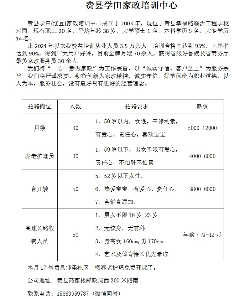 费县最新招工信息，小巷深处的职业机遇