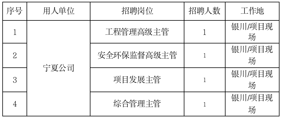 宁夏大地化工最新招聘启事及职位空缺