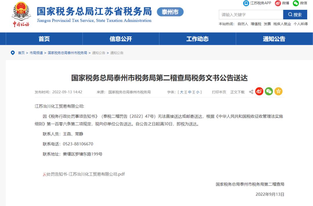 珠海化工发票案件