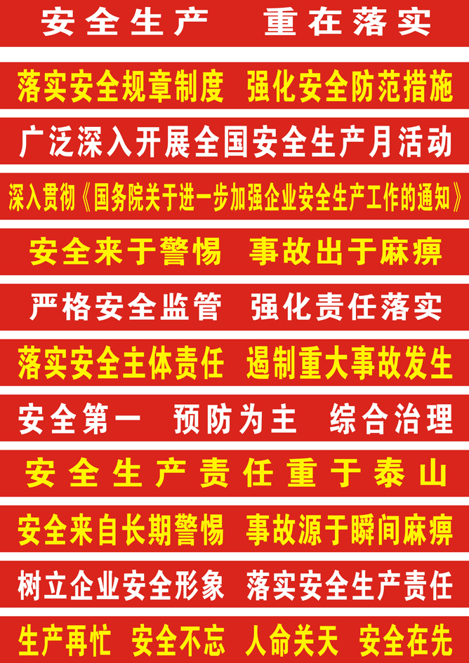 最新安全生产标语汇总与小巷特色小店探秘