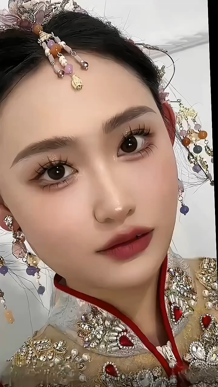 新娘最新妆容，科技之美展现瞬间永恒魅力